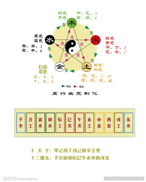 十天干五行|十二天干地支五行对照表 天干地支配对表